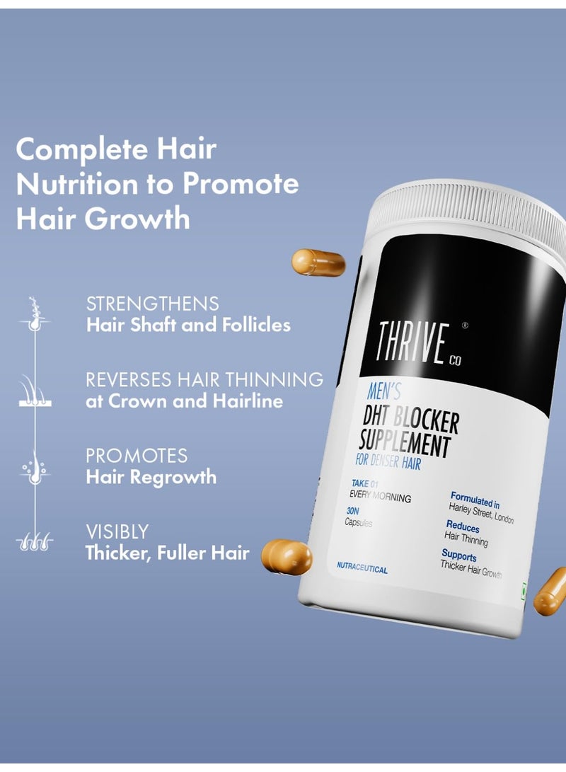 ThriveCo Men’s DHT Blocker Supplements | Hair Loss Treatment with Biotin, Ashwagandha & Zinc | Reduces Baldness | Boosts Hair Growth | 30 Capsules - Image 4